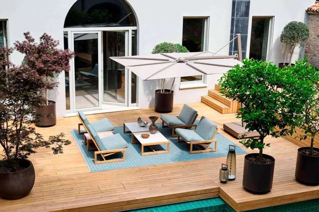 Tarima exterior madera